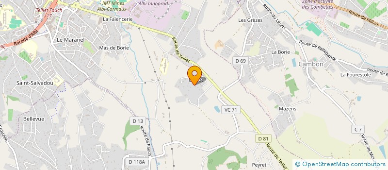 localisation de l'entreprise MADAME JOCELYNE RAFFANEL à ALBI