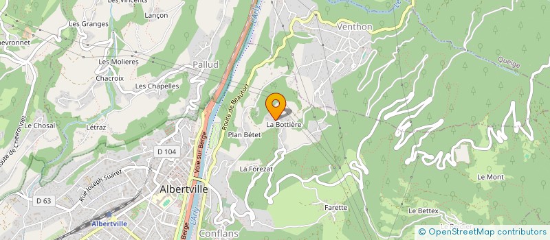 localisation de l'entreprise MADAME JOCELYNE REBORD à ALBERTVILLE