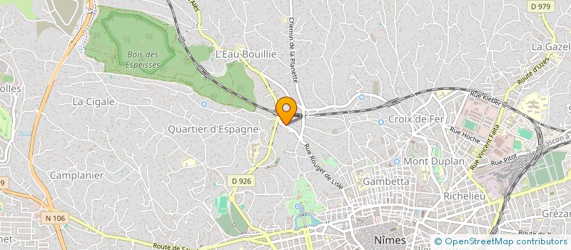 localisation de l'entreprise MADAME JOCELYNE REINERO  NIMES