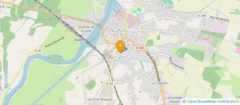 localisation de l'entreprise MADAME JOCELYNE RENAUT  AUXONNE