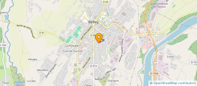 localisation de l'entreprise MADAME JOCELYNE RIGOT  BELLEY