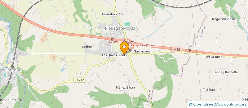 localisation de l'entreprise MADAME JOCELYNE RIVOLLIER  PLOUEGAT-MOYSAN