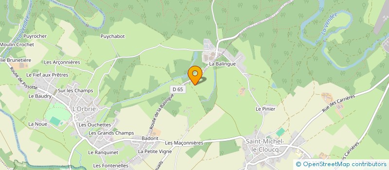 localisation de l'entreprise MADAME JOCELYNE ROBARD  SAINT-MICHEL-LE-CLOUCQ