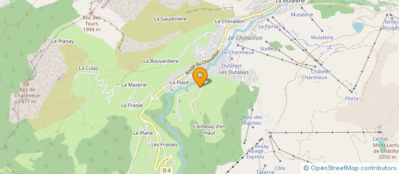 localisation de l'entreprise MADAME JOCELYNE ROCHET  LE GRAND-BORNAND