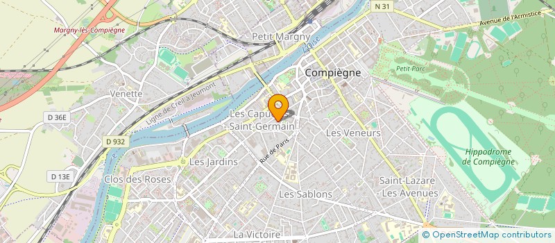 localisation de l'entreprise MADAME JOCELYNE RUFFAT  COMPIEGNE