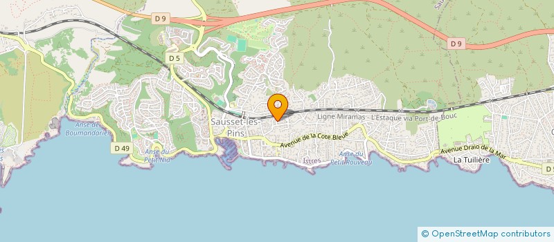 localisation de l'entreprise MADAME JOCELYNE SCHOENAUER à SAUSSET-LES-PINS