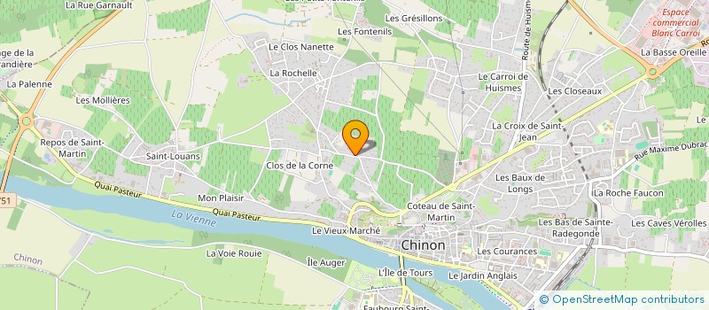 localisation de l'entreprise MADAME JOCELYNE SELLIER à CHINON