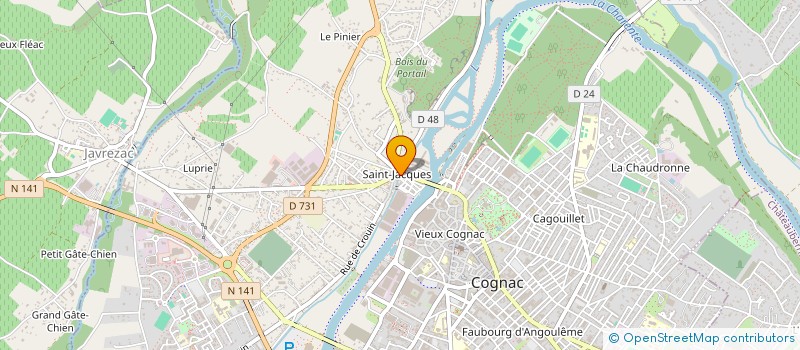 localisation de l'entreprise MADAME JOCELYNE SELLIER à COGNAC