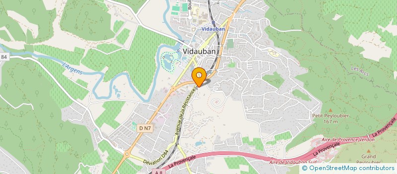 localisation de l'entreprise MADAME JOCELYNE STEHELYN  VIDAUBAN