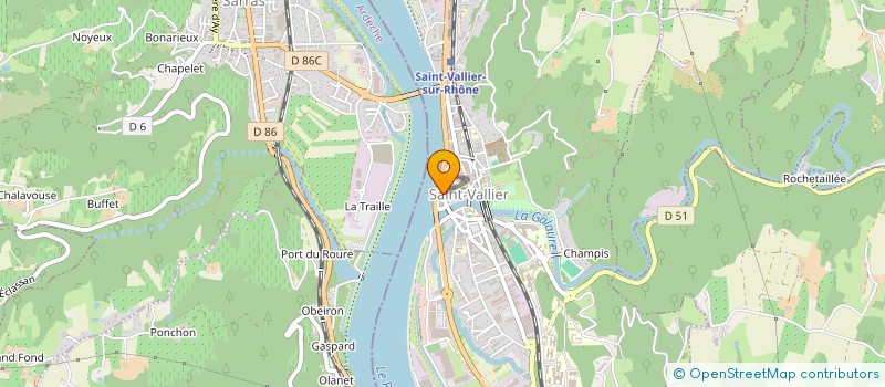 localisation de l'entreprise MADAME JOCELYNE SUREY  SAINT-VALLIER