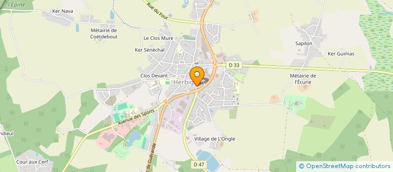 localisation de l'entreprise MADAME JOCELYNE TALBOURDEL à HERBIGNAC