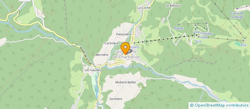 localisation de l'entreprise MADAME JOCELYNE TAMBURRO à SAINT-PIERRE-DE-CHARTREUSE