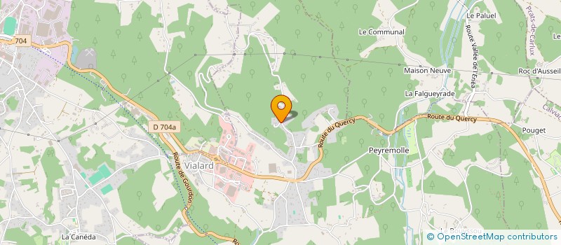 localisation de l'entreprise MADAME JOCELYNE THERESE YVO DOURLENT  CARSAC-AILLAC