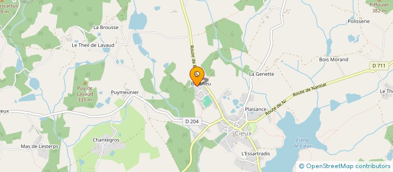 localisation de l'entreprise MADAME JOCELYNE TOURBEZ  CIEUX