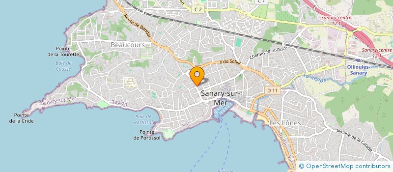 localisation de l'entreprise MADAME JOCELYNE URREA à SANARY-SUR-MER
