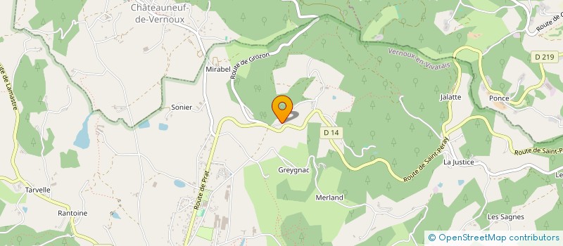 localisation de l'entreprise MADAME JOCELYNE VALLON  SAINT-JEAN-CHAMBRE