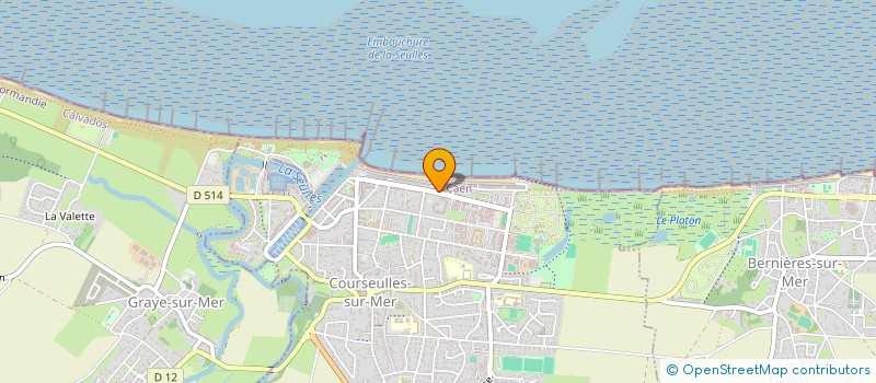 localisation de l'entreprise MADAME JOCELYNE VAULTIER  COURSEULLES-SUR-MER