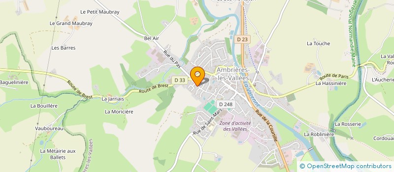localisation de l'entreprise MADAME JOCELYNE VEILPEAU à AMBRIERES-LES-VALLEES