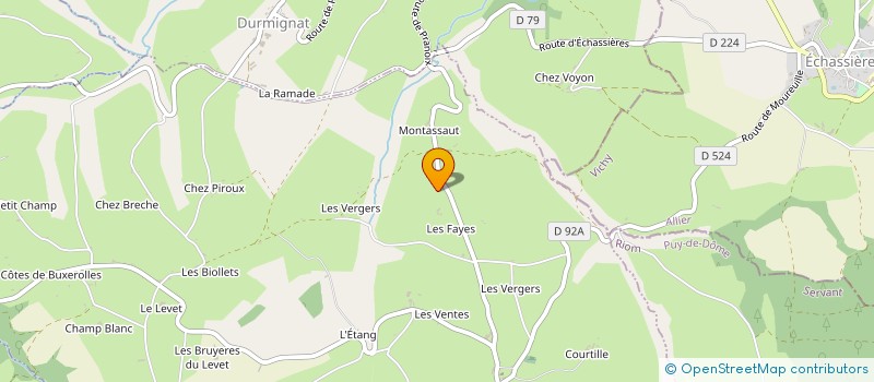 localisation de l'entreprise MADAME JOCELYNE VERNET à YOUX