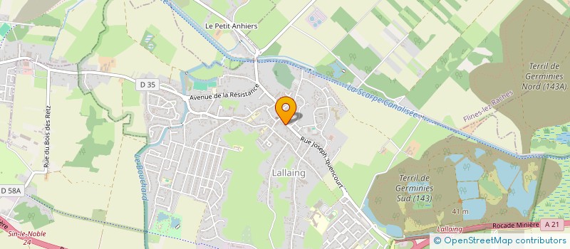 localisation de l'entreprise MADAME JOCELYNE VION  LALLAING