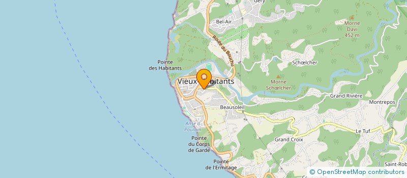 localisation de l'entreprise MADAME JOCIA MALDHE à VIEUX-HABITANTS
