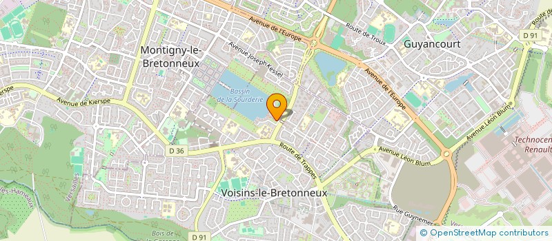 localisation de l'entreprise MADAME JODELLE BOKO à VOISINS-LE-BRETONNEUX