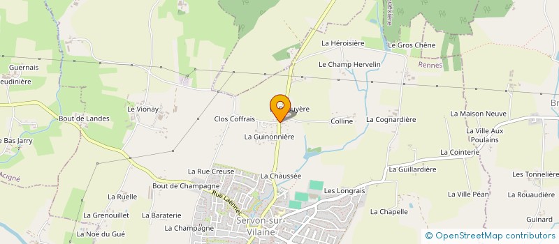 localisation de l'entreprise MADAME JODI PAWLUSKI  SERVON-SUR-VILAINE