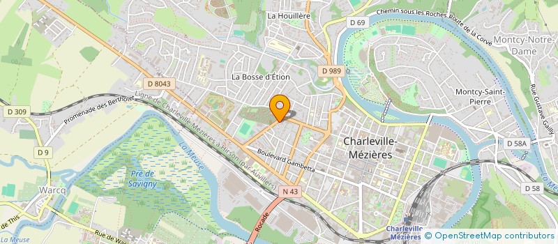 localisation de l'entreprise MADAME JODIE BONNET  CHARLEVILLE MEZIERES