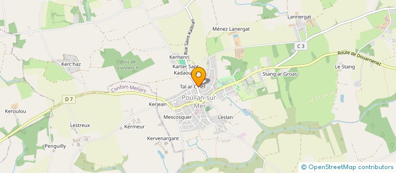 localisation de l'entreprise MADAME JODIE CARRE  POULLAN-SUR-MER