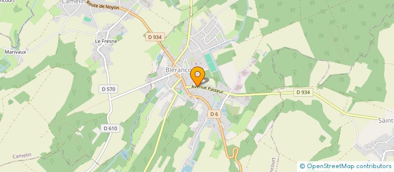 localisation de l'entreprise MADAME JODIE DUBROMEL  BLERANCOURT