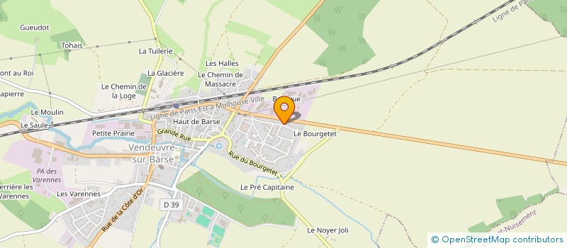 localisation de l'entreprise MADAME JODIE KAR  VENDEUVRE-SUR-BARSE