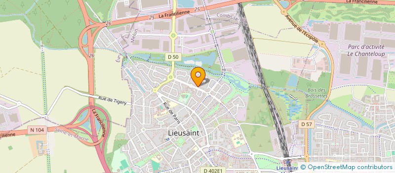 localisation de l'entreprise MADAME JODIE LY PAYIA  LIEUSAINT