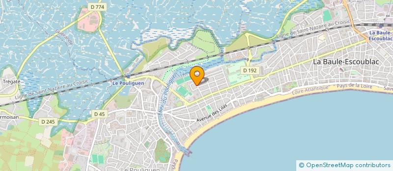localisation de l'entreprise MADAME JOELLE ALBERT à LA BAULE-ESCOUBLAC