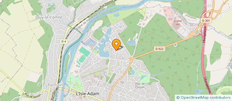 localisation de l'entreprise MADAME JOELLE ALICE DUVIVIER  L'ISLE-ADAM