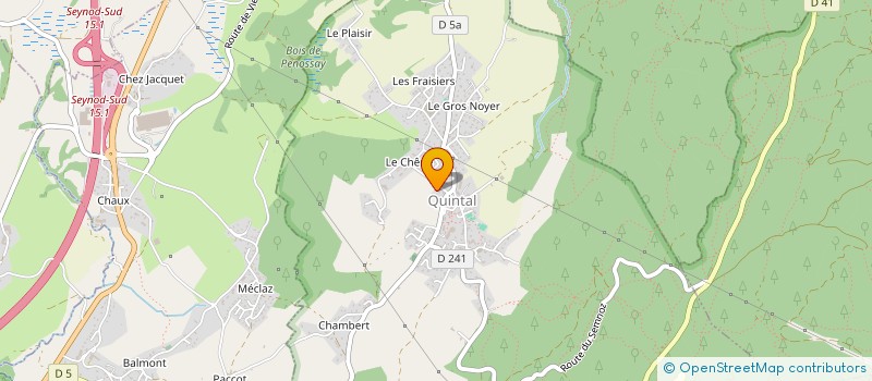 localisation de l'entreprise MADAME JOELLE ALMAND  QUINTAL