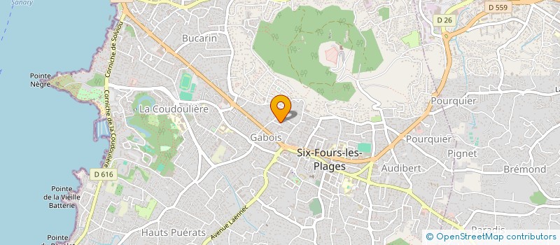 localisation de l'entreprise MADAME JOELLE ANGE à SIX-FOURS-LES-PLAGES
