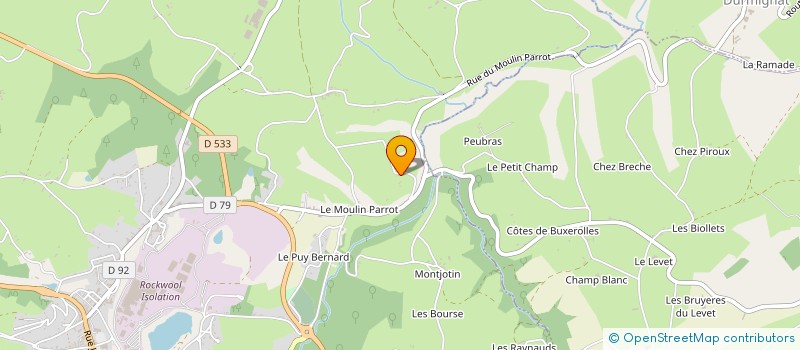 localisation de l'entreprise MADAME JOELLE ANGIOLINI  SAINT ELOY LES MINES