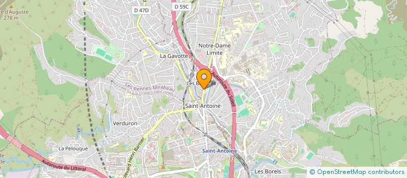 localisation de l'entreprise MADAME JOELLE AOUIZERATE  MARSEILLE