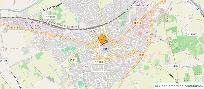 localisation de l'entreprise MADAME JOELLE ARNAS  LUNEL