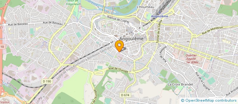 localisation de l'entreprise MADAME JOELLE BARRAUD à ANGOULEME