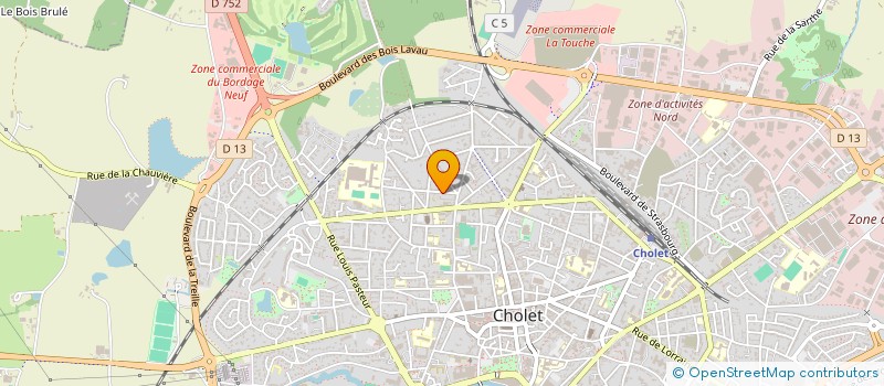 localisation de l'entreprise MADAME JOELLE BAUDOUIN à CHOLET