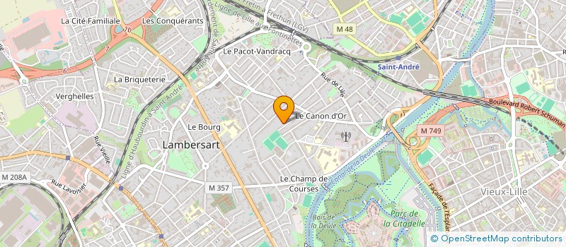 localisation de l'entreprise MADAME JOELLE BEAUGUERLANGE à LAMBERSART