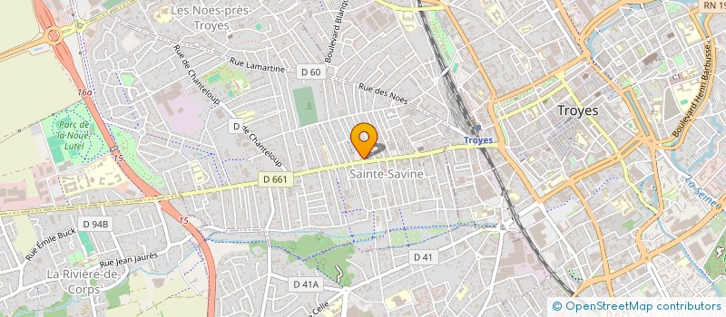 localisation de l'entreprise MADAME JOELLE BECKER  SAINTE-SAVINE