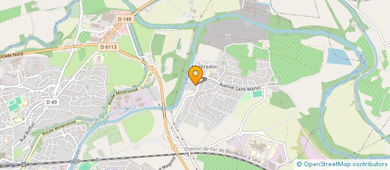 localisation de l'entreprise MADAME JOELLE BEDIN  CARCASSONNE