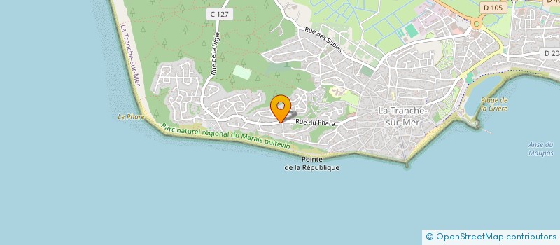 localisation de l'entreprise MADAME JOELLE BERNARD à LA TRANCHE-SUR-MER
