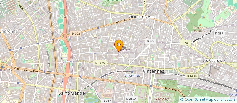 localisation de l'entreprise MADAME JOELLE BERRUER à MONTREUIL