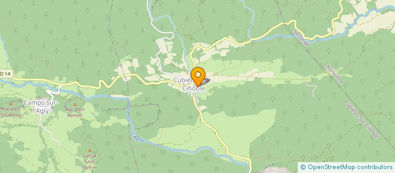 localisation de l'entreprise MADAME JOELLE BERTIN  CUBIERES-SUR-CINOBLE