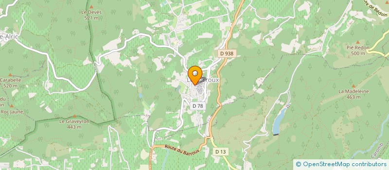 localisation de l'entreprise MADAME JOELLE BERTRAND  LE BARROUX