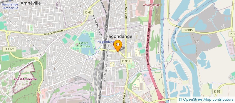 localisation de l'entreprise MADAME JOELLE BESSON  HAGONDANGE