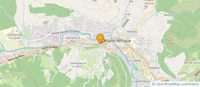 localisation de l'entreprise MADAME JOELLE BEZES  SAINT-AFFRIQUE